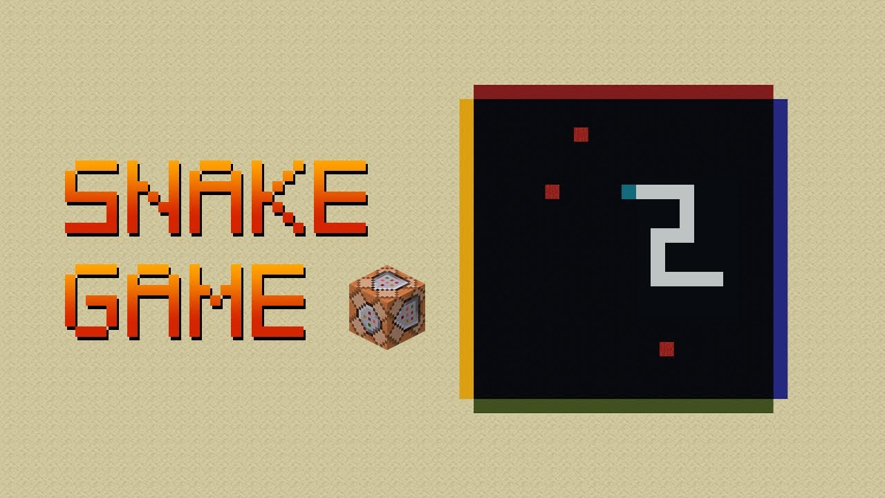 Snake game in Minecraft