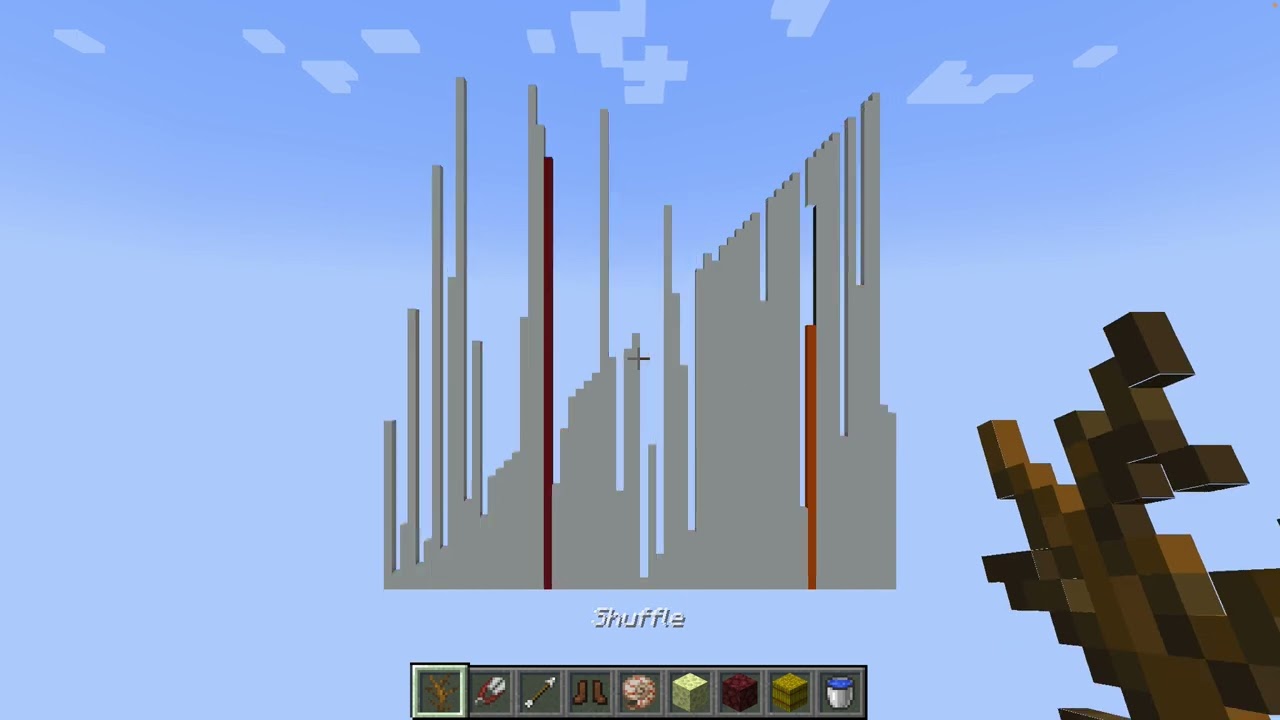 Sorting Algorithm Visualizer in Minecraft